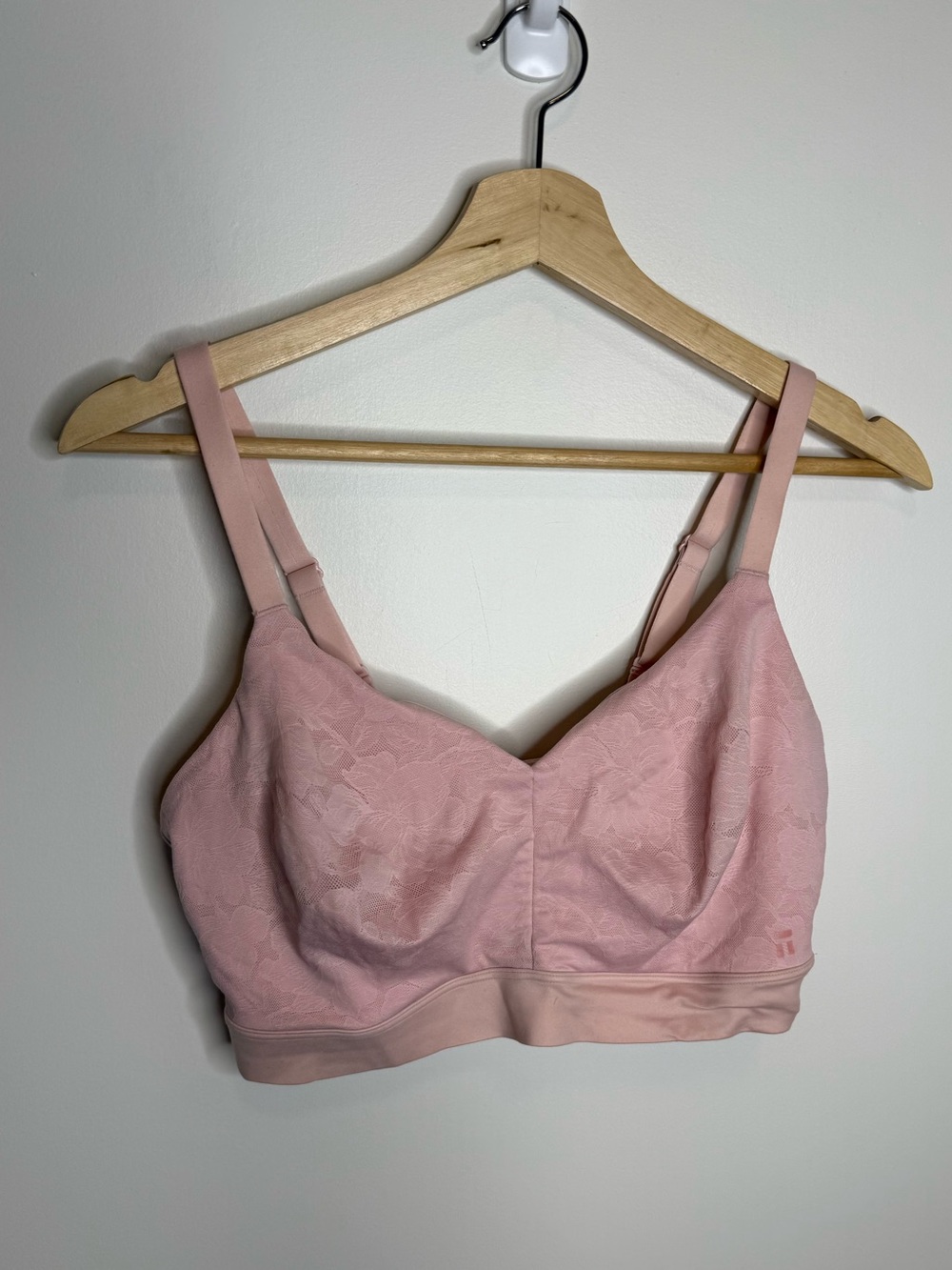 Tommy John Second Skin Bralette  bra pink size large D/DD/E